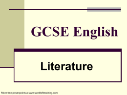 GCSE English literature