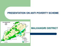 PRESENTAION ON ANTI POVERTY SCHEME