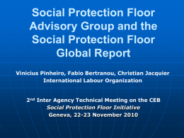 Flagship Social Protection Floor Report