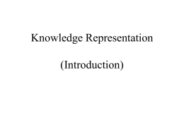 Knowledge Representation