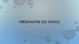 Freshwater Do Nows