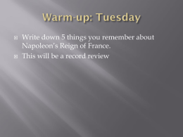 Warm-up: Tuesday