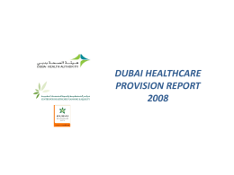Dubai Healthcare Provision Report 2009