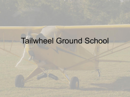 Tailwheel Ground School