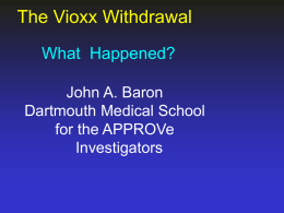 vioxx - Dartmouth–Hitchcock Medical Center