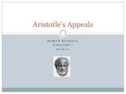 Aristotle’s Appeals