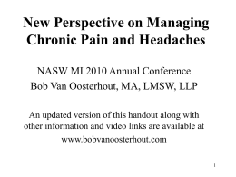 A New Perspective on Managing Chronic Pain and Headaches
