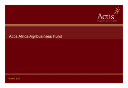 Actis Content - Rural Finance