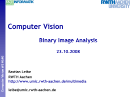 Computer Vision - RWTH Aachen University