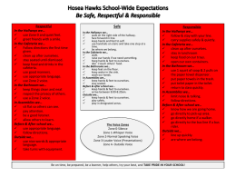Hosea Hawks School-Wide Expectations