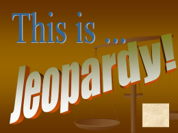 Jeopardy Template - Atkinson County School District