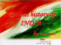 Glorious History of India - G. H. Patel College of