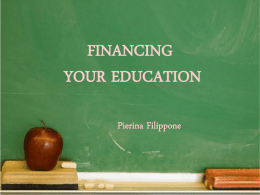 Financing your education