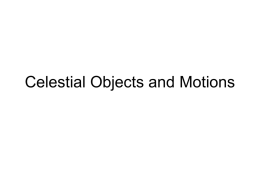 Celestial Motions - Norwich High School