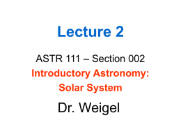 Lecture 1 - Main Page - Weigel's Research and Teaching Page