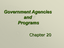 Government Agencies and Programs