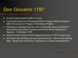 Don Giovanni 1787 - Bath Spa University