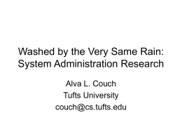 Research in System Administration