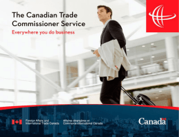 Canadian Trade in the MENA - Canada