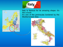 L’Italia e Pisa