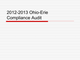 2012 Ohio-Erie Compliance Audit