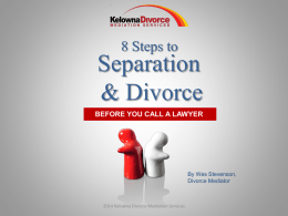 8 Steps to Separation & Divorce