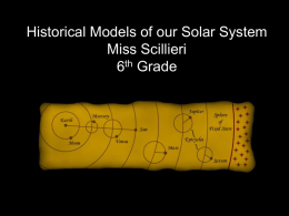 Models of the Solar System - Woodland Park School District