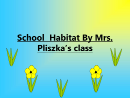 Mrs. Pliszka’s ABC Habitat Book