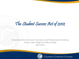 Fall 2012 - CA Career Briefs