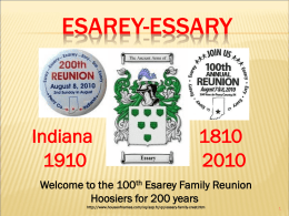 John Essary - Esarey US front index
