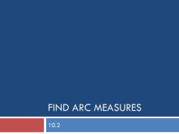 Find Arc measures - East Pennsboro High School