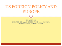 Week 2: United States Foreign Policy