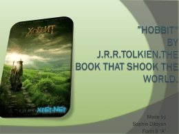 Fantazy as a trend in modern literature.”Hobbit” by Tolkien