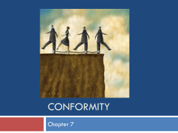 Conformity - Homework For You