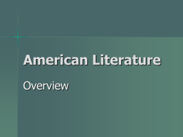 American Literature - Mira Costa High School