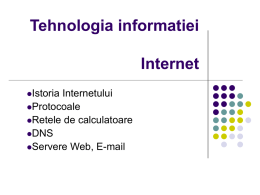 Tehnologia informatiei Internet