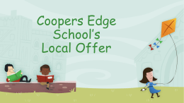 Coopers Edge School’s Local Offer