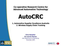 Co-operative Research Centre for Advanced Automotive