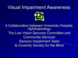 Visual Impairment Awareness