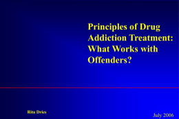 Research Advances in Drug Abuse and Drug Addiction