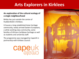 Arts Explorers in Kirklees