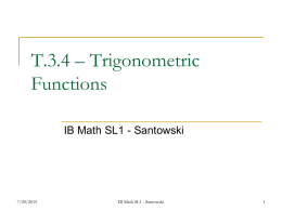 T.3.4 – Trigonometric Functions