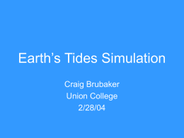 Earth’s Tides Simulation