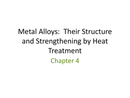 Metal Alloys: Their Structure and Strengthening by Heat