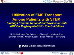 Utilization of EMS Transport Among Patients with STEMI