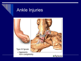 Ankle Injuries - Refugio High School