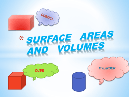 SURFACE AREAS AND VOLUMES - Digital Equalizer