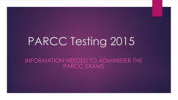 PARCC Testing 2015 - Rantoul Township High School