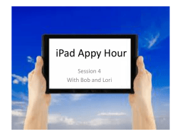 iPad Appy Hour