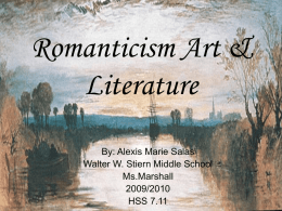 Romanticism Art & Literature